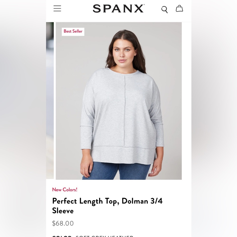 NWT Spanx Dolman Top